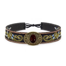Keilin Cowboy Hat Bands for Men and Women, Western Leather Hat Band for Cowbo...