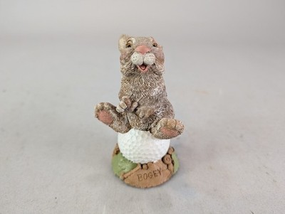 BOGEY BUNNY With Golf Ball  Vintage Tom Clark Tim Wolfe Gnome