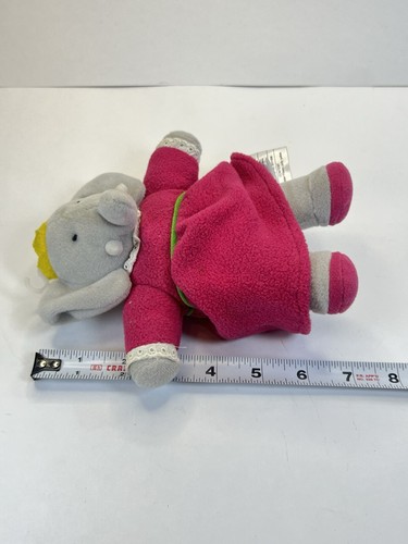 VTG Babar The Elephant Eden Queen Celeste Pink Dress Stuffed Animal Plush 7" - Picture 7 of 9