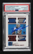 PSA/DNA 2020 Encased Ruby 3/9 D'Andre Swift PSA/DNA Authentic Card & Auto w5p