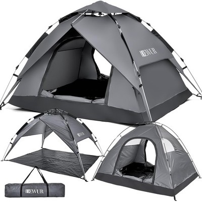 Camping Zelt Pop Up Zelt 4 Personen Wasserdicht Kuppelzelt Familie Zelt Stran...