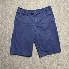 Polo Ralph Lauren Chino Shorts Youth Size 18 Navy Blue Flat Front Pockets
