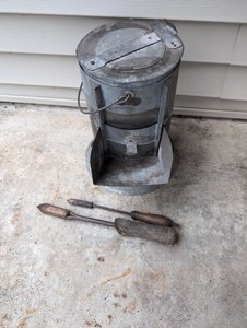 Vintage Soldering Iron Furnace/Oven with 2 Irons