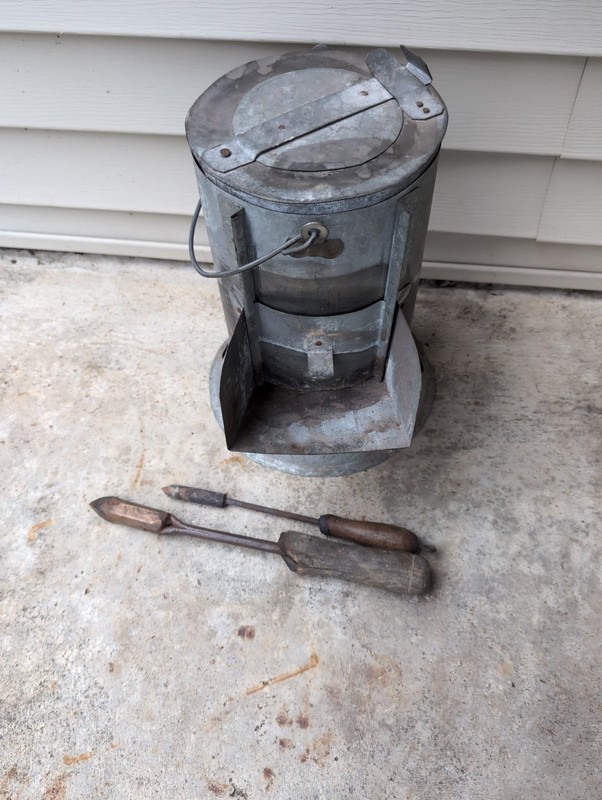 Vintage Soldering Iron Furnace/Oven with 2 Irons