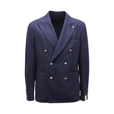2643AQ giacca doppiopetto uomo L.B.M. 1911 man wool blend jacket blue