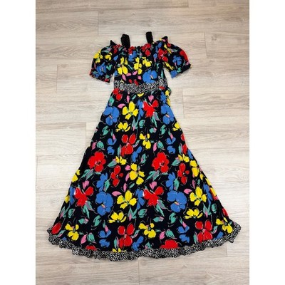 RIXO for Target Floral Maxi Dress Black Multi Color Puff Sleeve Size 6 Q4/20 | eBay RIXO for Target Floral Maxi Dress Black Multi Color Puff Sleeve Size 6 Q4/20 | eBay