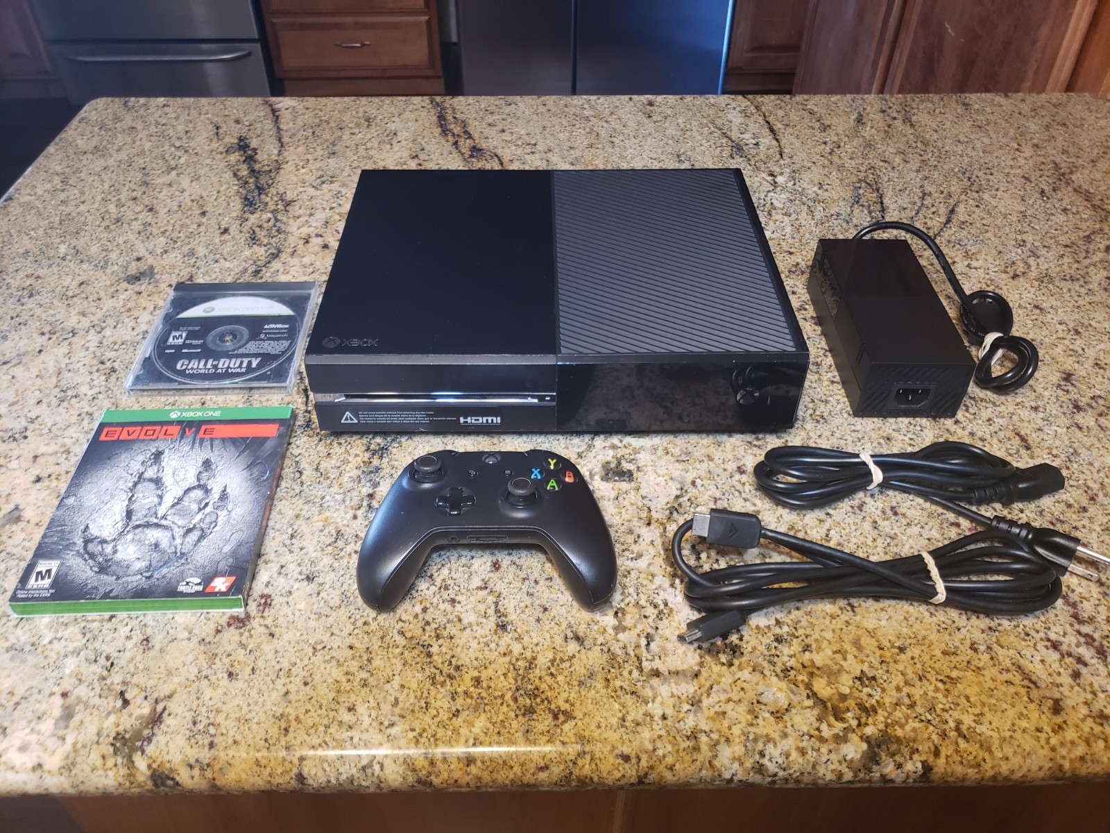 Xbox One 500GB Console Model 1540 - Bundle: Controller, Power Supply, HDMI, Game