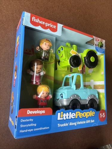 FISHER PRICE Little People Truckin Along Vehicle Gift Set 1-5 Toddler - Afbeelding 5 van 10