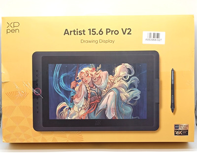 XPPen Artist 15.6 Pro V2 Grafiktablett mit Display - Schwarz