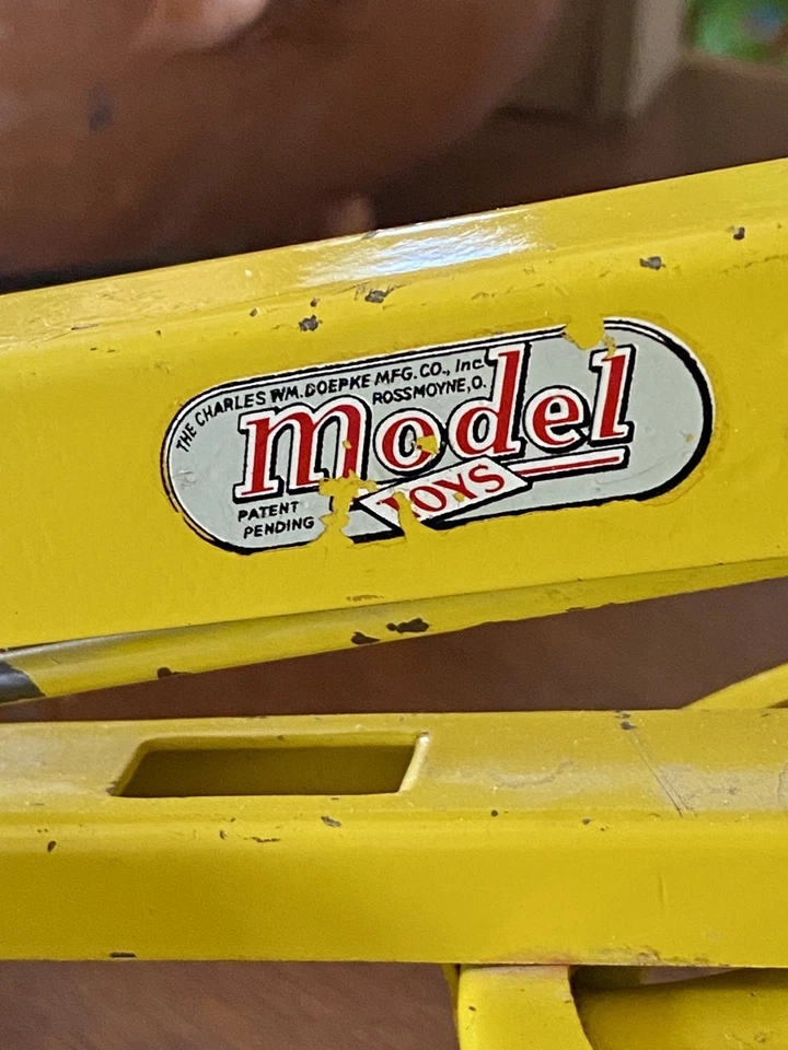 DOEPKE / ADAMS AMARELO 26" ESCALA 1:12 MOTONIVELADOR DE ESTRADA CIRCA 1950 Raro Bom - Imagem 2 de 4