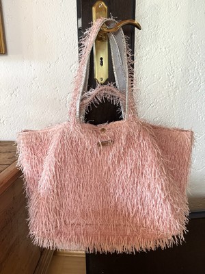 brasi & brasi Strandtasche  Shopper Weekender Fransen rosa ultraleicht  *Neu*