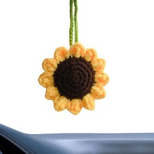 Sunflower Car Decor, Car Mirror Hanging Accessories, Rearview Mirror Accessorie,