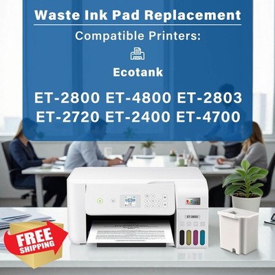 ET-4800 ET-2800 Waste Ink Pad Maintenance Box 3 Pack