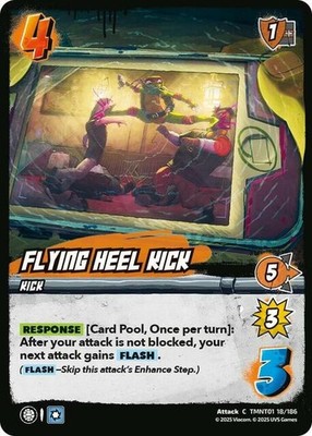 1X-Flying Heel Kick - Foil Event Pack Promo-TMNT01-Teenage Mutant Ninja Turtles-