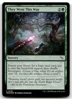 They Went This Way #178 (Foil) (LP) Murders Karlov Manor MKM Magic MTG