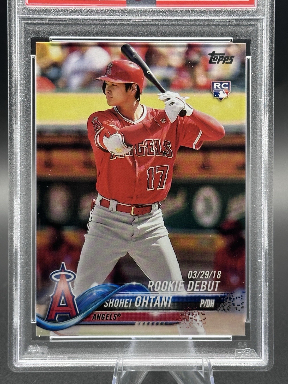2018 Topps Update Shohei Ohtani RC Rookie Debut PSA 10 GEM MINT #US285 view 2