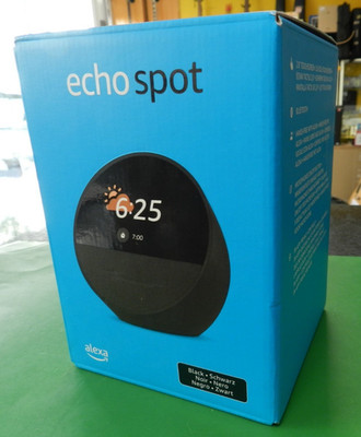 Amazon Echo Spot Smart - Display LCD - smarte Wecker - 2025 - Schwarz in OVP