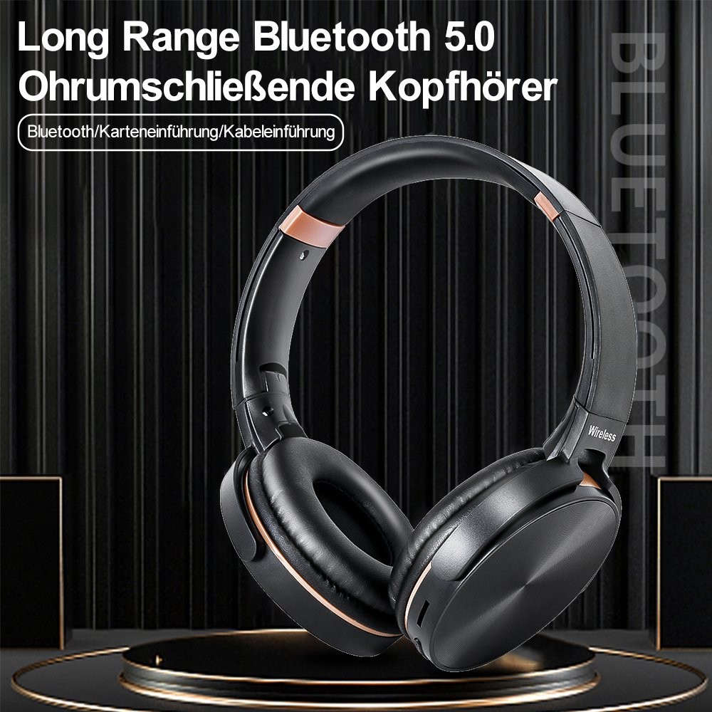 Cuffie Bluetooth Over Ear Cuffie Wireless HiFi Stereo Cuffie Wireless IT foto 2