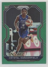 2021 Panini Prizm WNBA Green Prizm Crystal Dangerfield #41 Rookie RC 0b3