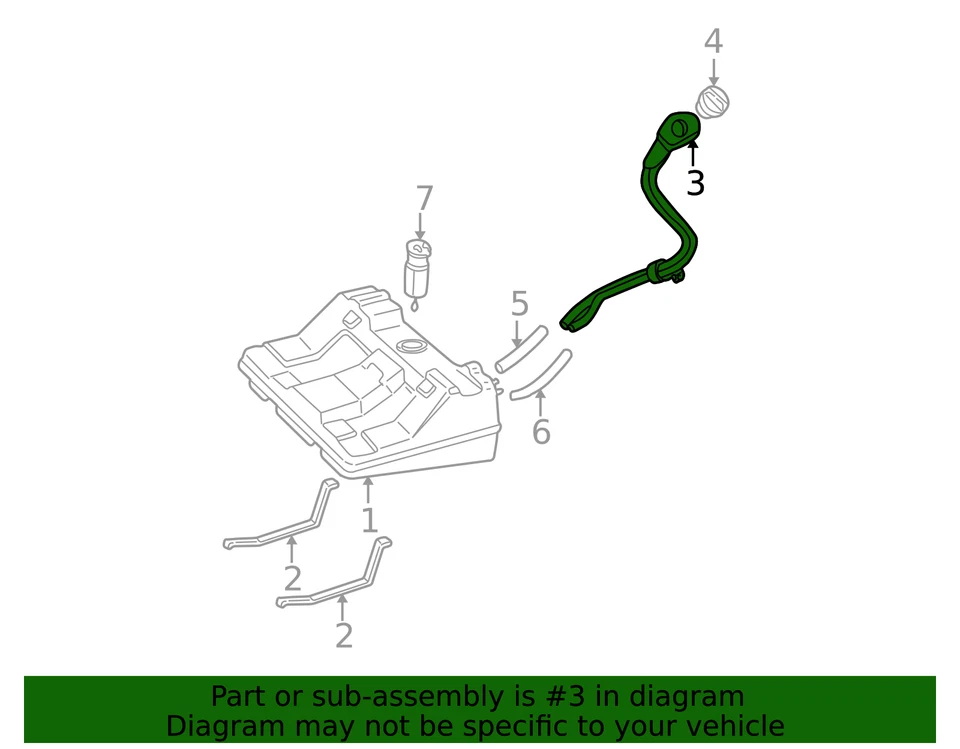Tubo de llenado genuino GM 10321839 Foto 2 de 2