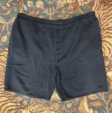 VTG 90s Nike Corduroy Shorts Made in USA Blue Silver Tag Embroidered Swoosh XL