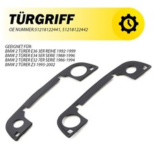 2x  f�r BMW 3er E36 Compact Gummi Dichtung T�rgriff vorne links rechts au�en DE