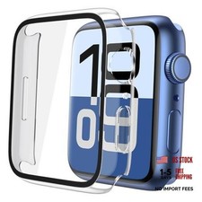 2-Pack Transparent Case Tempered Glass for 46mm Apple Watch 11/10 2 Transparent