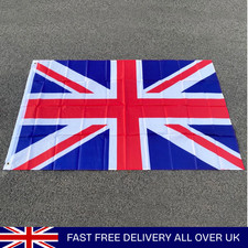 Sewn Union Jack Flag 5x3ft 3x2ft  British Heavy Duty Outdoor Double Stitched