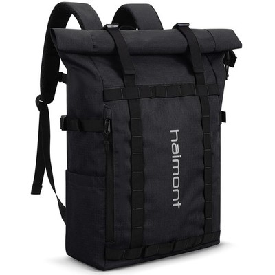 20L Rolltop Backpack for Men and Women, Casual Daypack with Laptop Sleeve
