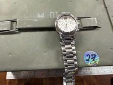 ESQ by Movado Stainless Steel Chronograph Mens 35mm Watch #E5290 ref#27