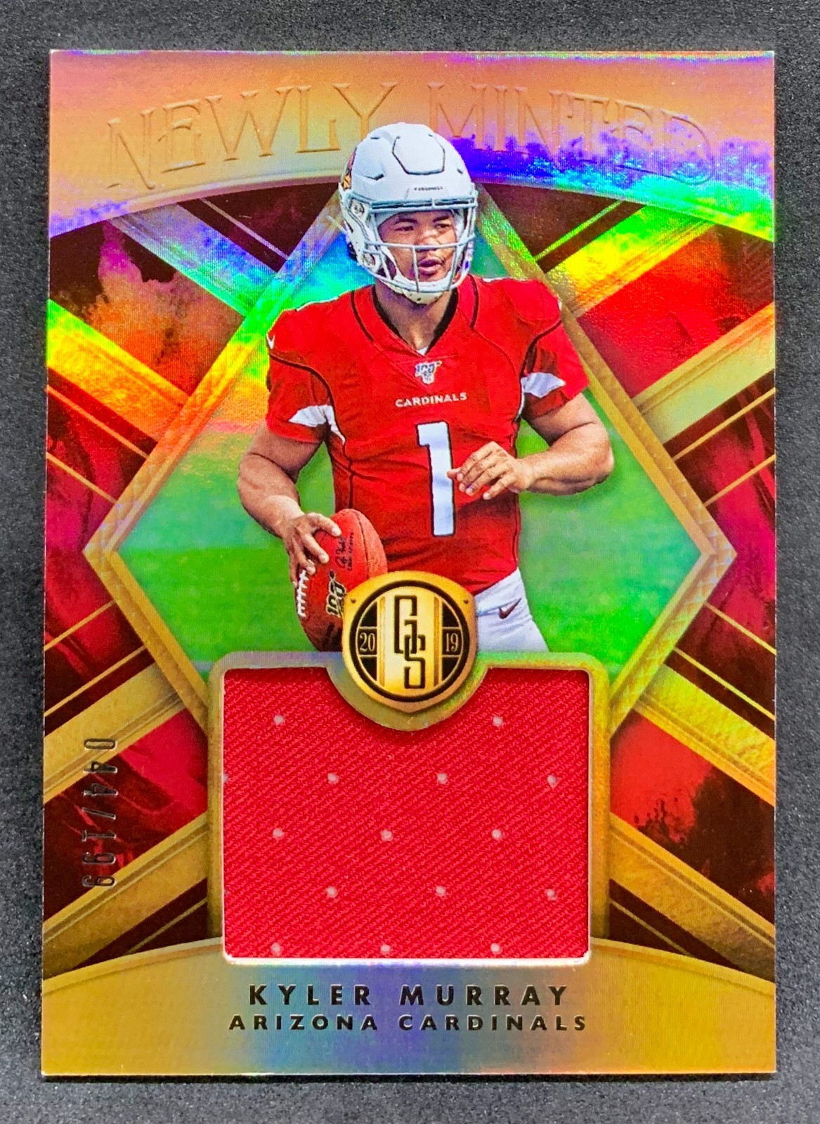 Kyler Murray Panini Gold Standard Newly Minted Memorabilia #NMM2 Base