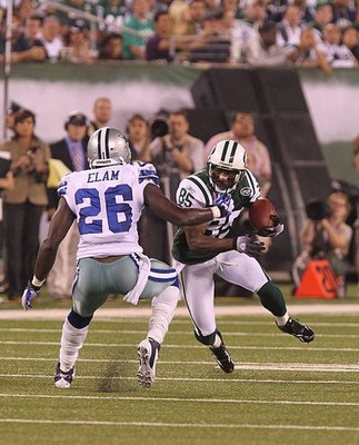 Wide Receiver Derrick Mason New York Jets has a long gain when the- Old Photo 2