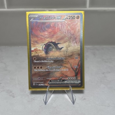 NM-Mint Great Tusk ex - 246/198 - Special Illustration Rare Pokemon Scarlet & Vi
