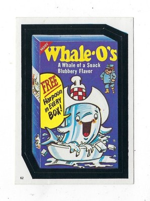 1982 Topps Wacky Packages Album Series CEREAL PREMIUM #62 WHALE-O'S CEREAL ex+