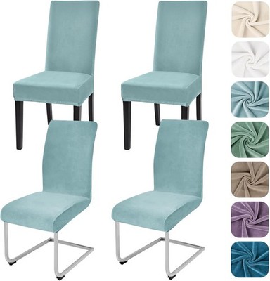 Hoch Dehnbarer Samt Stuhlbezug - Atmungsaktiv & Langlebig - Modernes Design