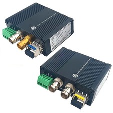 HD-SDI Fiber Optic Extender 20KM LC Single Mode RS-485 Data for CCTV Broadcast