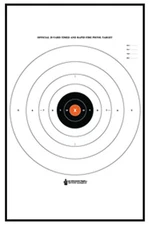 Action Target B-8 25 Yard Timed And Rapid Fire Target, Pack of 100, : B-8POC