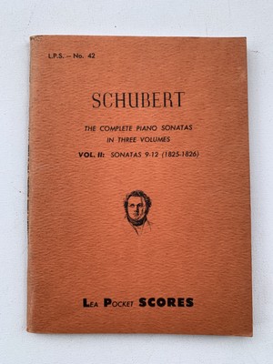 Noten . Schubert. The complete Piano Sonatas. Vol. II.  Taschenpartitur.