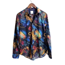 Paul Smith Explorer Print Shirt Lightweight Mens Medium