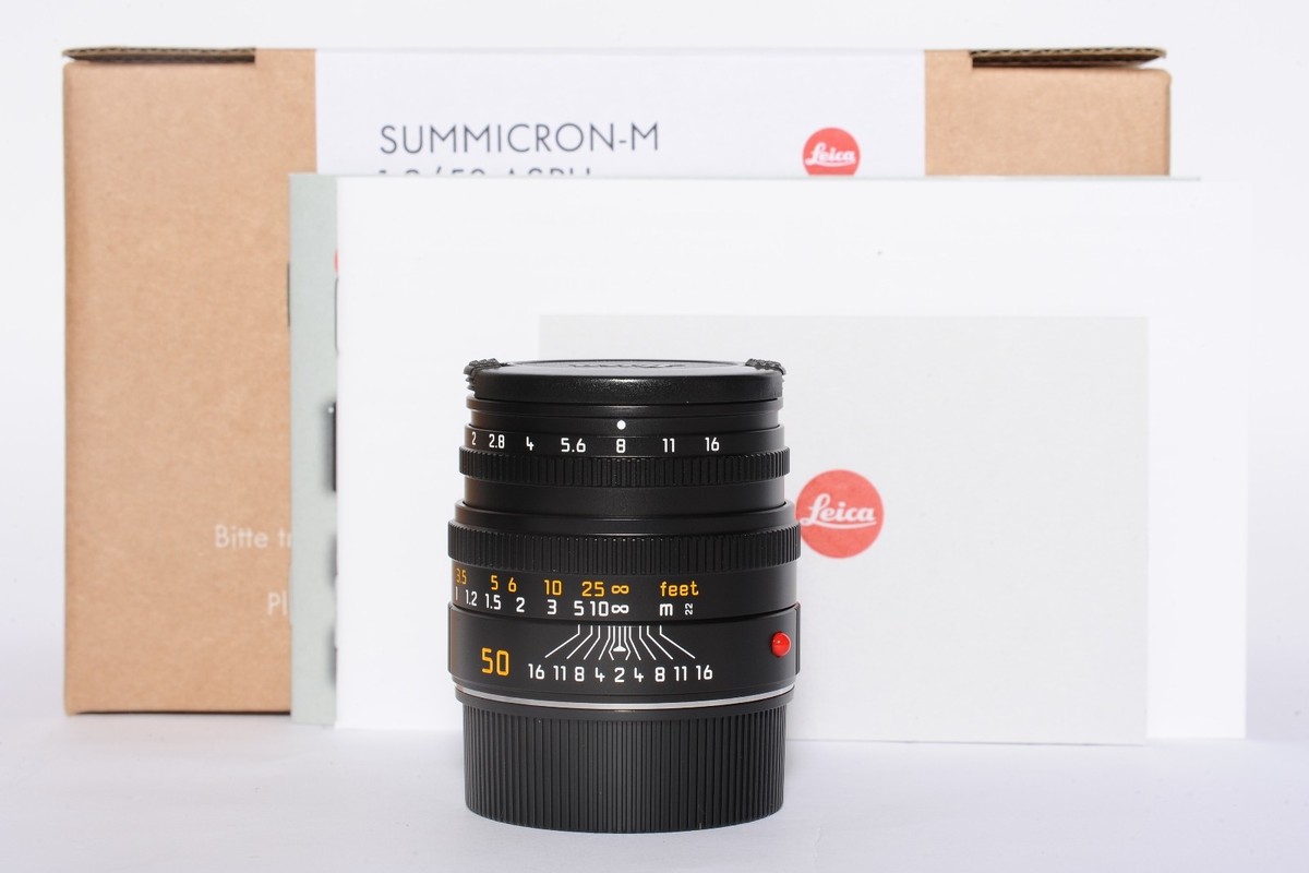 BRAND NEW] Leica Summicron-M 50mm F/2 Lens 6Bit Black 11826 | eBay