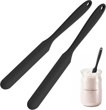 2Pcs Silicone Jar Spatula,9 Inch Jam Spreader for Peanut Butter,Heat-Resistant F