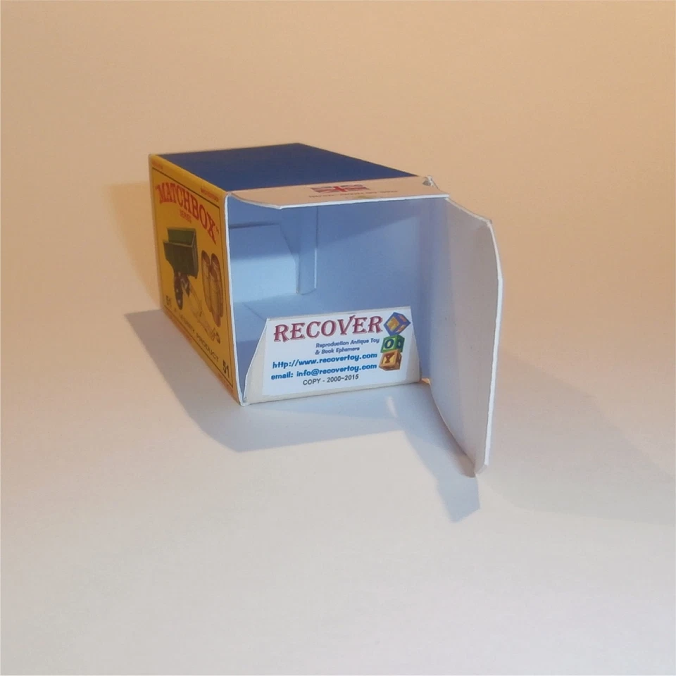 Matchbox Lesney 51b John Deere Tipping Trailer E Style Repro Box - Image 4 of 4