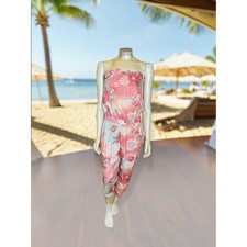 Item 69 Azure Skies Floral Jumpsuit Sz S