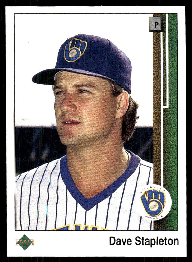 Dave Stapleton 1989 Upper Deck #304 Brewers FREE SHIPPING StackedPacks