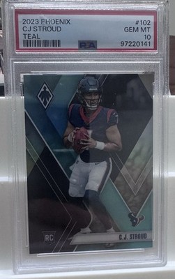 Panini 2023 Phoenix Rookies C.J. Stroud #102 Texans Teal /150 PSA 10 114/150