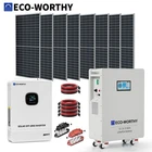 ECO-WORTHY 10KW Output 16.07KWH Off Grid Solar System Complete Kit for Home