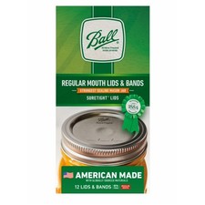 Ball Regular Mouth Canning Lids and Rings, 12-Pack – Airtight Mason Jar Lids
