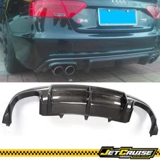 Fits 12-17 Audi A5 S5 Coupe OE Style Carbon Fiber Rear Bumper Lip Diffuser - CF