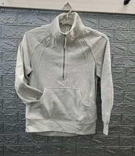 New Lululemon Scuba Oversized Funnel Neck Half Zip Pullover Grey Size XS/S