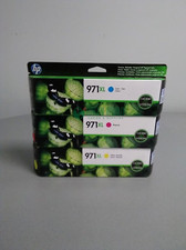 HP 971XL CN626AM CN627AN CN628AM High Yield Ink Cartridge Pro X551dw Lot of 3